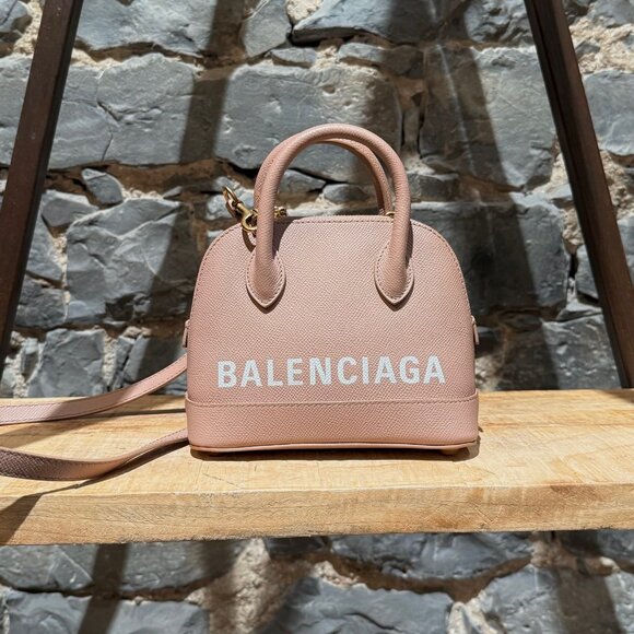 Balenciaga Dusty Pink Leather XXS Ville Handbag - Picture 1 of 16